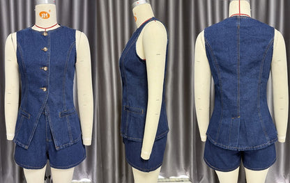 Lamoderoyale™ | Diana Denim İkili Takım